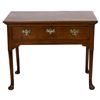 Image 1 : Cherry And Brass Writing Table Queen Anne