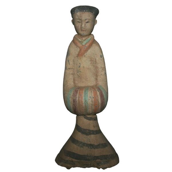 Chinese Pottery Man Statue