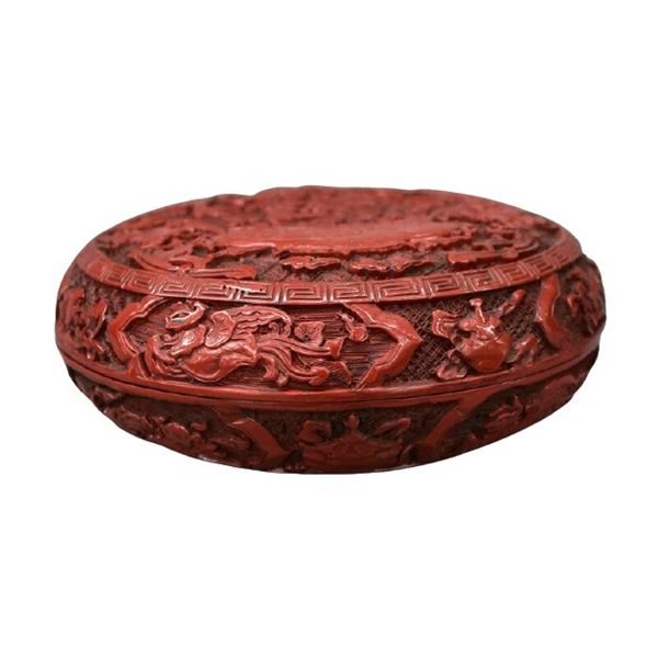 Chinese Lacquerware Wood Jewelry Box