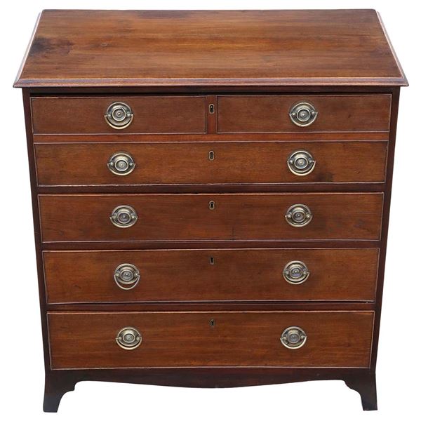 Elm Wood And Bronze Chest American