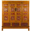 Image 1 : Chinese Walnut Wood Gilt Cabinet Qing