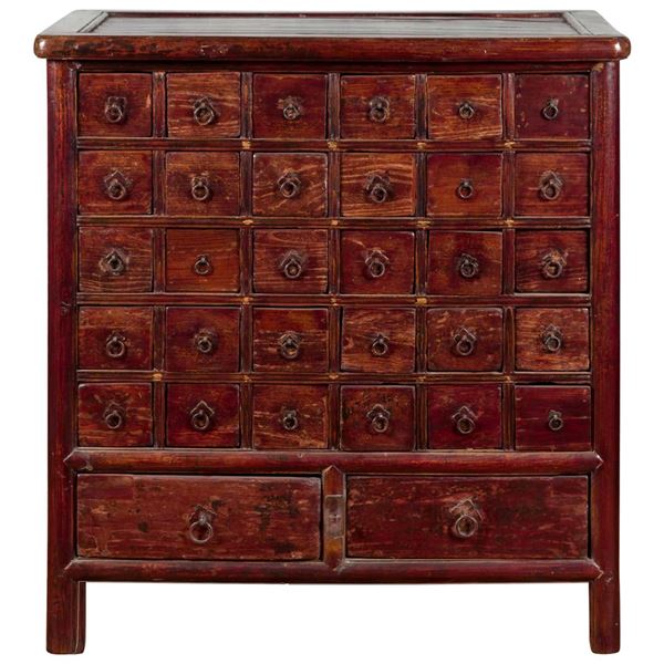 Chinese Elm Wood Chest Qing