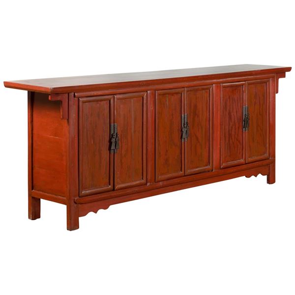 Chinese Elm Wood Sideboard Qing