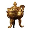 Image 2 : Chinese Gilt Bronze Incense Burner Qianlong Mark