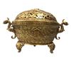 Image 1 : Chinese Gilt Bronze Incense Burner Qianlong Mark