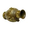 Image 3 : Chinese Teadust Gilt Porcelain Vase Qianlong Mark
