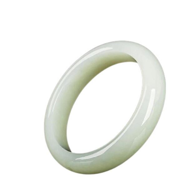 Chinese Natural White jade Bangle