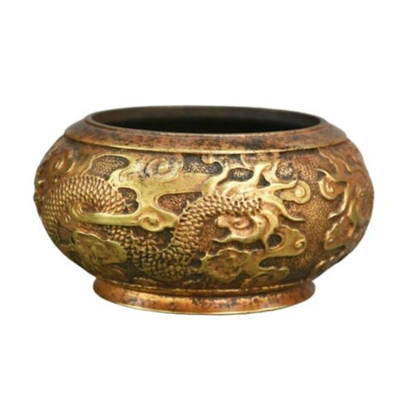 Chinese Gilt Bronze Incense Burner Censer Xuande Mark