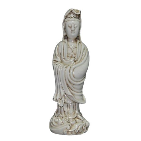 Chinese White Dehua Porcelain Buddha Figure Qing Dynasty