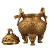 Image 2 : Chinese Gilt Bronze Incense Burner Censer Qianlong Mark
