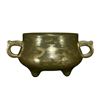 Image 1 : Chinese Teadust Gilt Porcelain Incense Burner Qianlong Mark