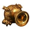 Image 4 : Chinese Gilt Bronze Incense Burner Censer Qing Dynasty
