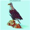 Image 1 : Bald Eagle Box Swarovski Crystals Gold Jewelry