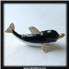 Image 1 : Ying Yang! Dolphin Box Swarovski Crystals Gold Jewelry