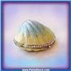 Image 1 : Seashell W/Crab! Box Swarovski Crystals Gold Jewelry Trinket