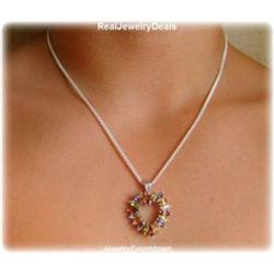 Heart Amethyst Garnet Citrine Peridot Topaz BIG