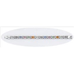 Stainless Steel Magnetic Bracelet Colorful Cat Eye