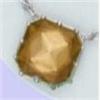 Image 1 : Solid Sterling Silver 17" Necklace Amber Glass