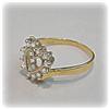 Image 3 : Genuine Diamond Heart Ring 14K Gold Sz. 6.5 Solid