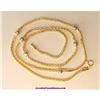 Image 2 : Fancy Ball Chain Solid 14K Gold 16" Inches 4mm  3.5g