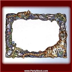 TIGER Jungle Photo Frame Swarovski Crystals 4” x 6”