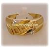 Image 1 : 10K GOLD MENS DIAMOND RING SAYS “DAD” Size 10