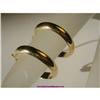 Image 1 : 14K Gold Hoops Earrings 3/4" Inch Yellow Hoops