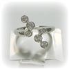 Image 1 : 6 Bevel DIAMONDS RING WHITE GOLD Size 7 Bubbles Genuine