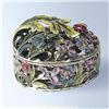 Image 1 : Flower Ladybug Box Swarovski Crystals Jewelry Trinket Keepsake