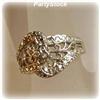 Image 2 : WHITE GOLD DIAMOND RING FILIGREE WIDE Size6.5