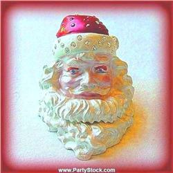 Santa Claus Christmas Box Swarovski Crystals Gold Jewelry Trinket