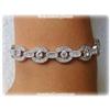 Image 1 : Simulated Diamond Sterling Silver Bracelet 7.5"