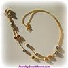Image 3 : Solid 14K Gold Multi Strand Necklace 3 Tone Three 17" Bead Ball