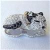 Image 1 : Sleepy Kitten Box Swarovski Crystals Jewelry Trinket