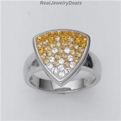 Swarovski Crystal Sterling Silver RING MODERN