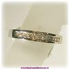 Image 1 : Solid 14K White Gold Diamond Ring Size 7