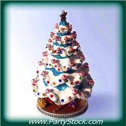 Christmas Tree Box Swarovski Crystals Green Jewelry