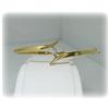 Image 2 : 10K Yellow Gold Bangle Bracelet Real Diamond