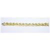 Image 1 : SOLID 14K GOLD ITALIAN STAMPATO BRACELET 22G 7”