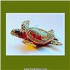 Image 1 : Sea Turtle Box Swarovski Crystals Hawaiian Green