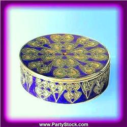 Paisley Box Swarovski Crystals Jewelry Purple