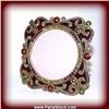 Image 1 : Garnet Red Swarovski Crystals Photo Frame 3.5" Small