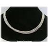 Image 1 : 14K White Gold Multi Strand Necklace 18" SOLID 12