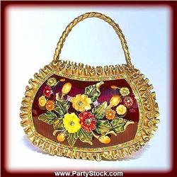 Brown Purse Box Swarovski Crystals Gold Jewelry