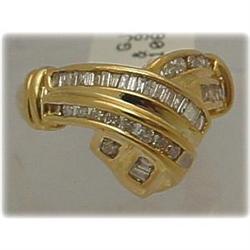 1 Carat Diamond Ring Yellow Gold Heavy 10K