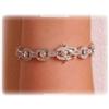 Image 2 : Simulated Diamond Sterling Silver Bracelet 7.5"