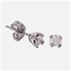 Image 1 : Diamond Earring Solitaire Studs Posts Earrings