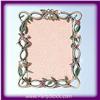 Image 1 : Lattice Swarovski Crystals Photo Frame Vine 3"X4" Pewter
