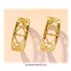 Image 1 : Solid 14K Gold Hoops Earrings Hearts Earring
