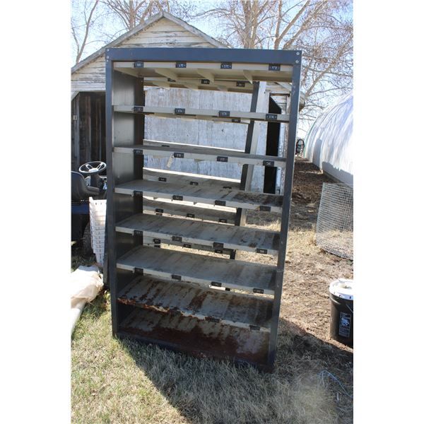 Metal Shelves (2) 6' x 3 1/2'